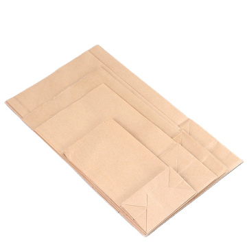 Eco-friendly Disposable custom Kraft paper bag with logo for fast food salad chicken snacks